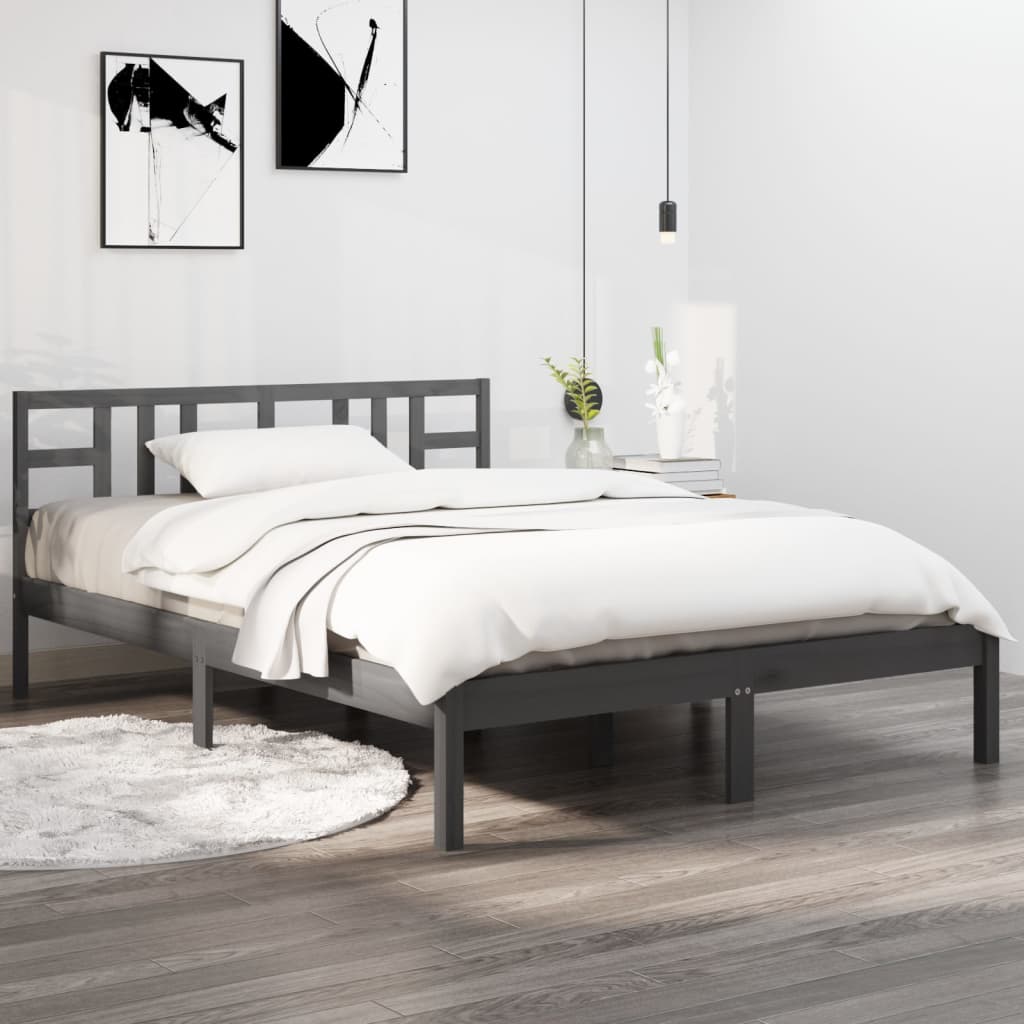 Giroletto Grigio In Legno Massello 200x200 cm