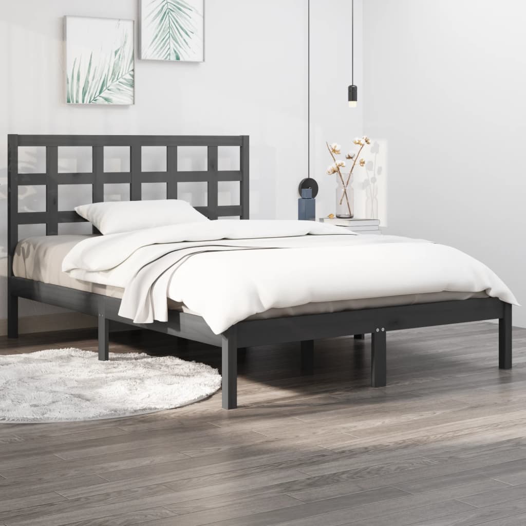 Giroletto Grigio In Legno Massello 200x200 cm
