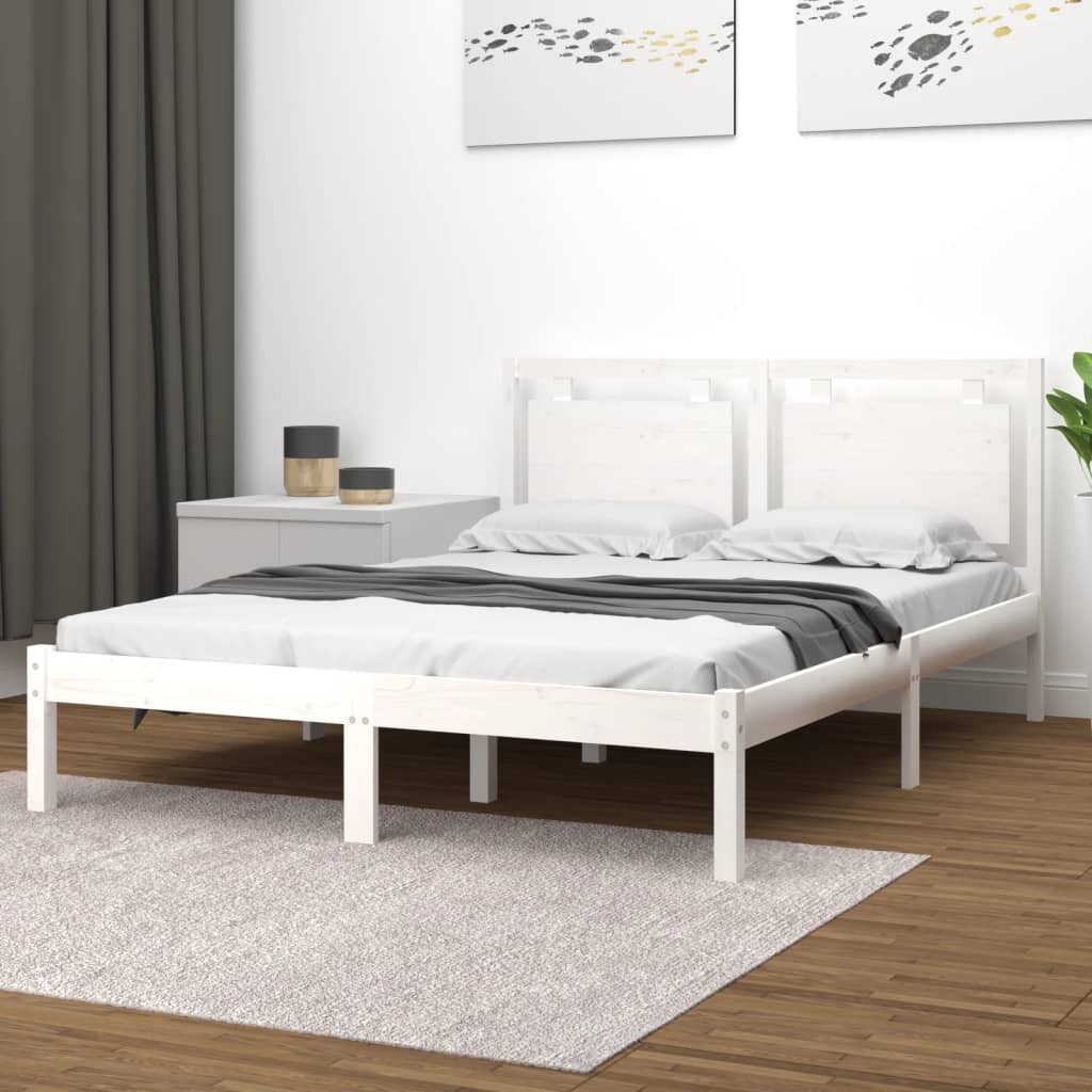 Giroletto Bianco In Legno Massello 120x200 cm