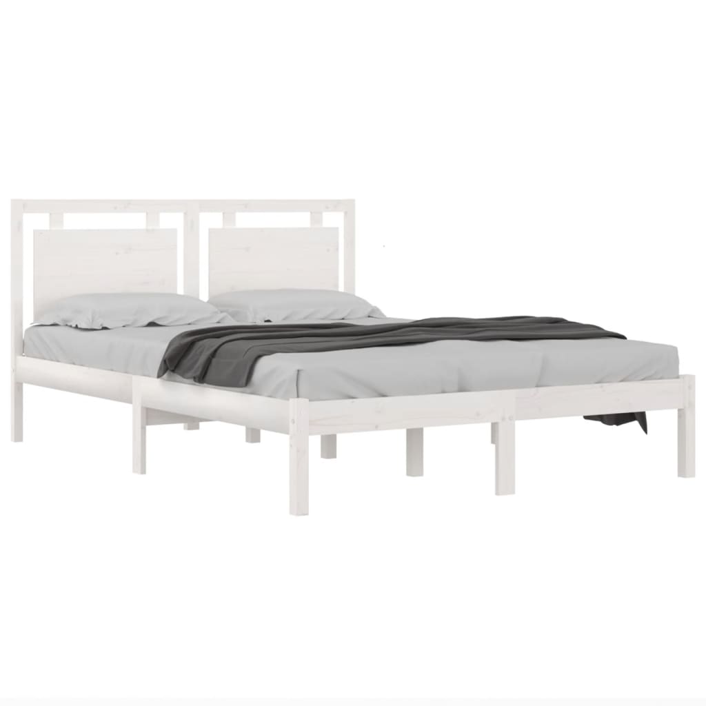 Giroletto Bianco In Legno Massello 140x200 cm - Image 3