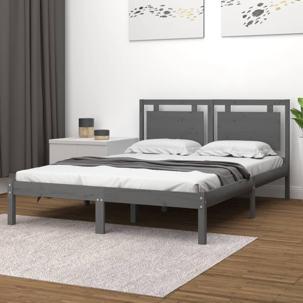 Giroletto Grigio In Legno Massello 200x200 cm