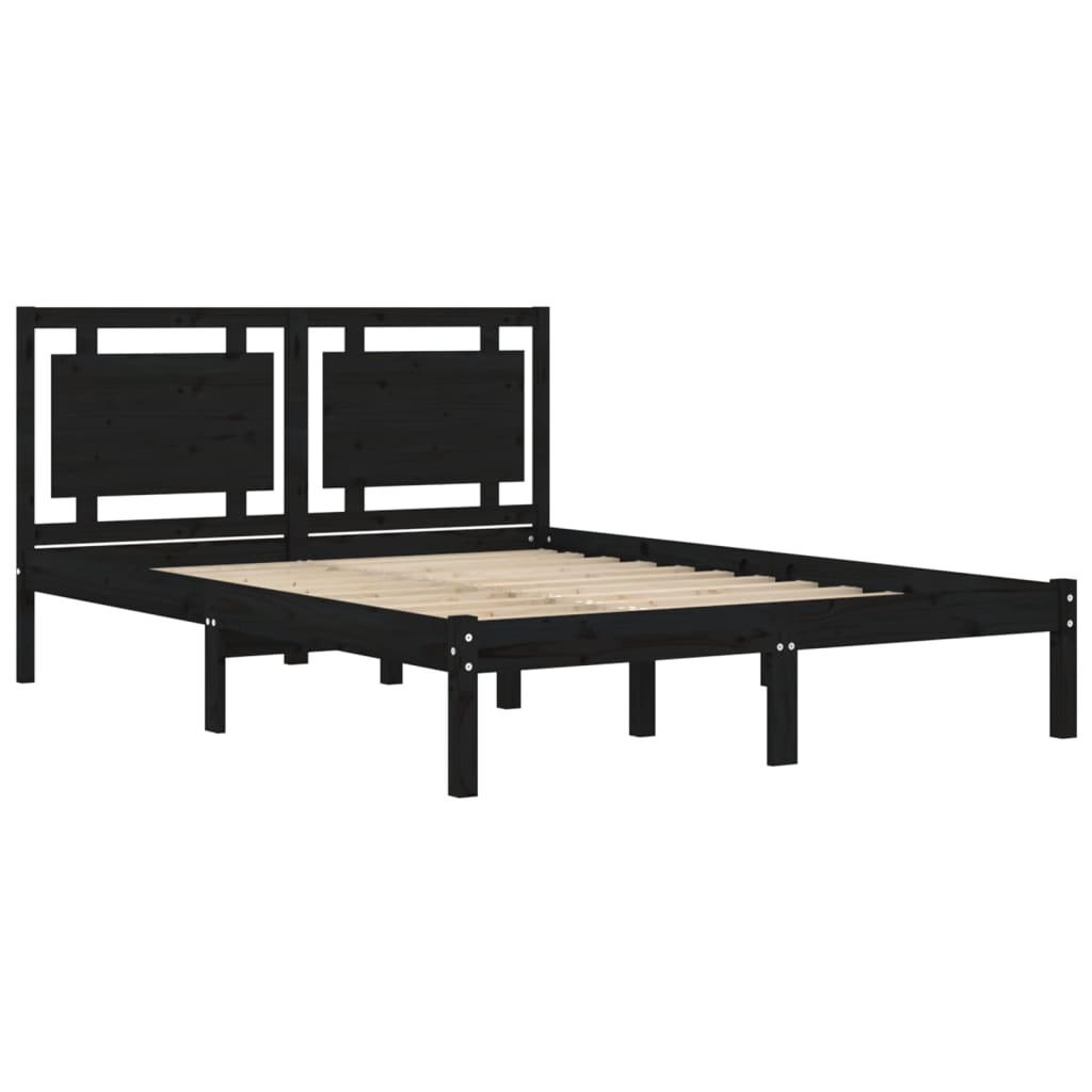 Giroletto Nero In Legno Massello 200x200 cm - Image 4