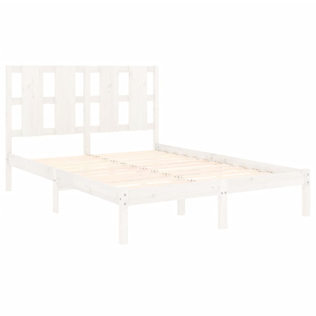 Giroletto Senza Materasso Bianco 120x200 Cm Legno Massello Pino - Image 4