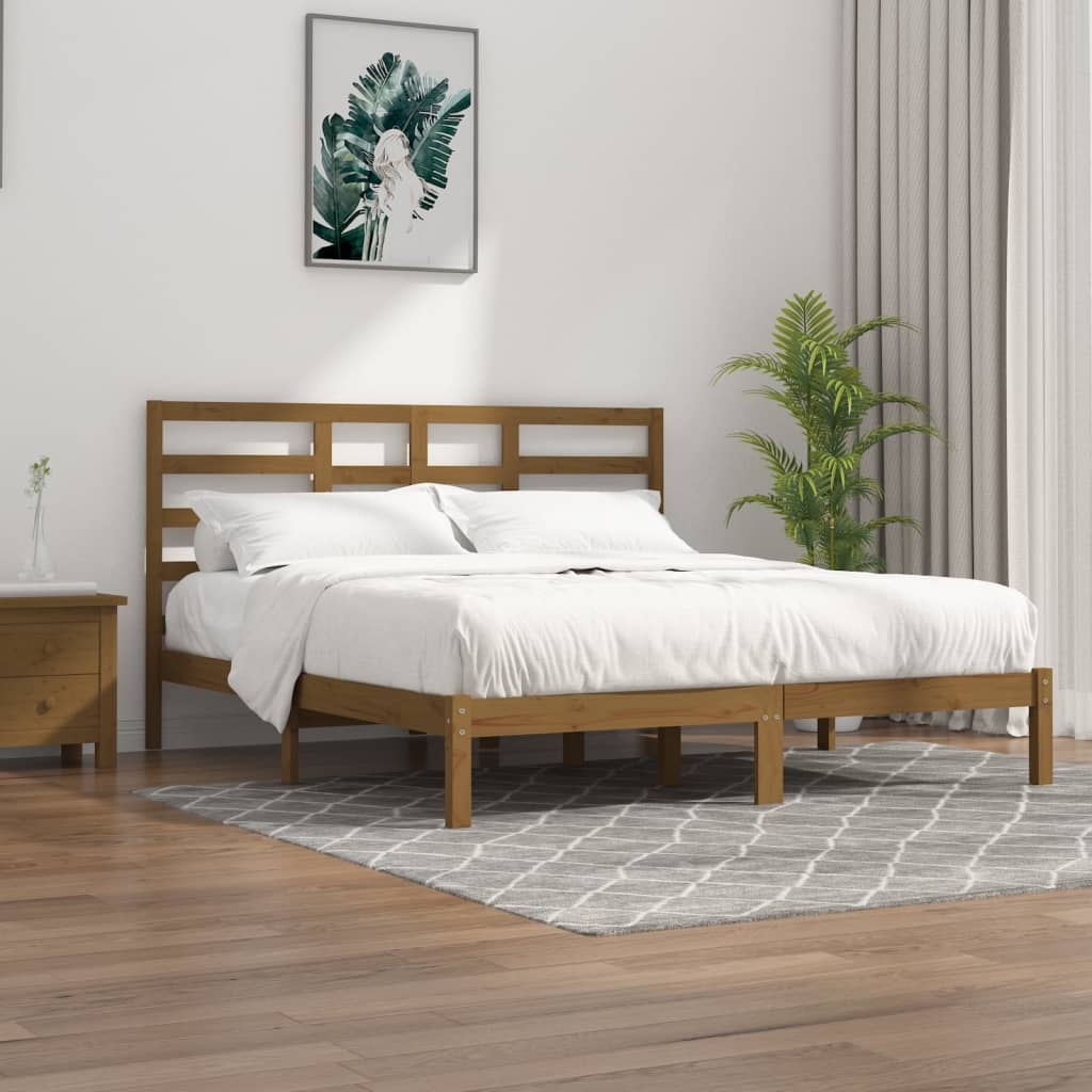 Giroletto Senza Materaso Ambra In Legno Massello 200x200 cm