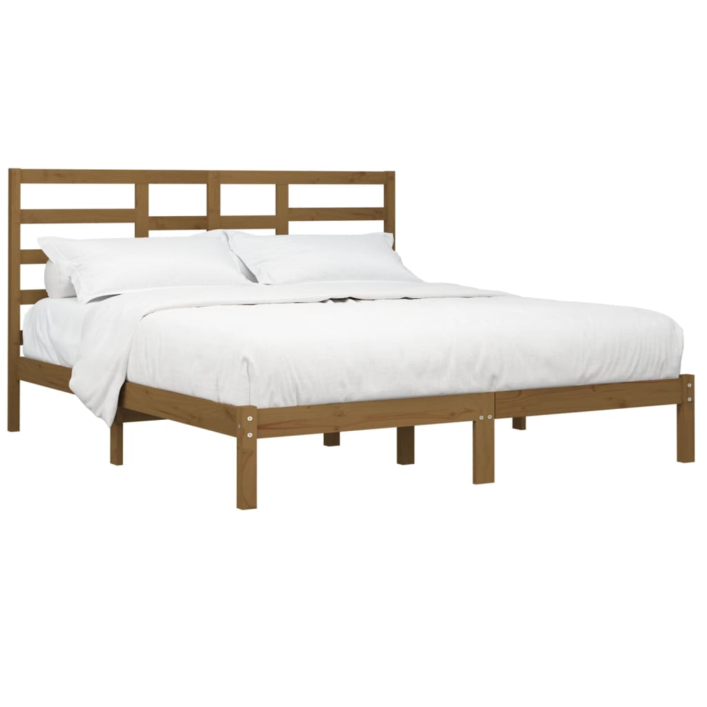 Giroletto Senza Materaso Ambra In Legno Massello 200x200 cm - Image 3