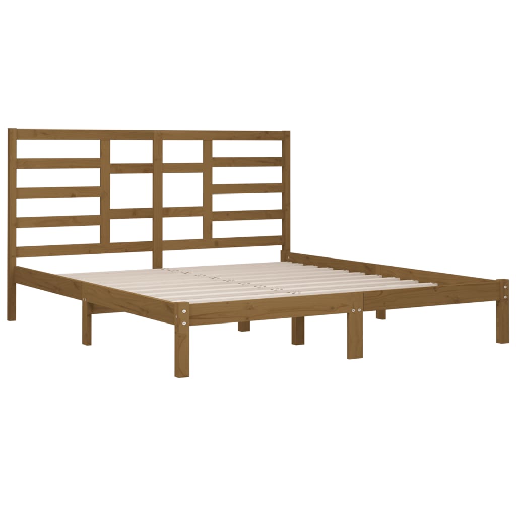 Giroletto Senza Materaso Ambra In Legno Massello 200x200 cm - Image 4