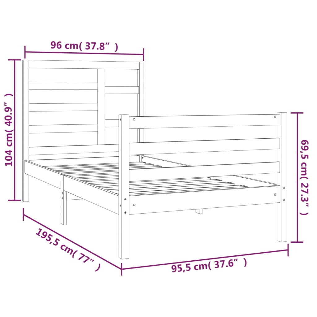 Giroletto In Legno Massello 90x190 Cm Single - Image 6