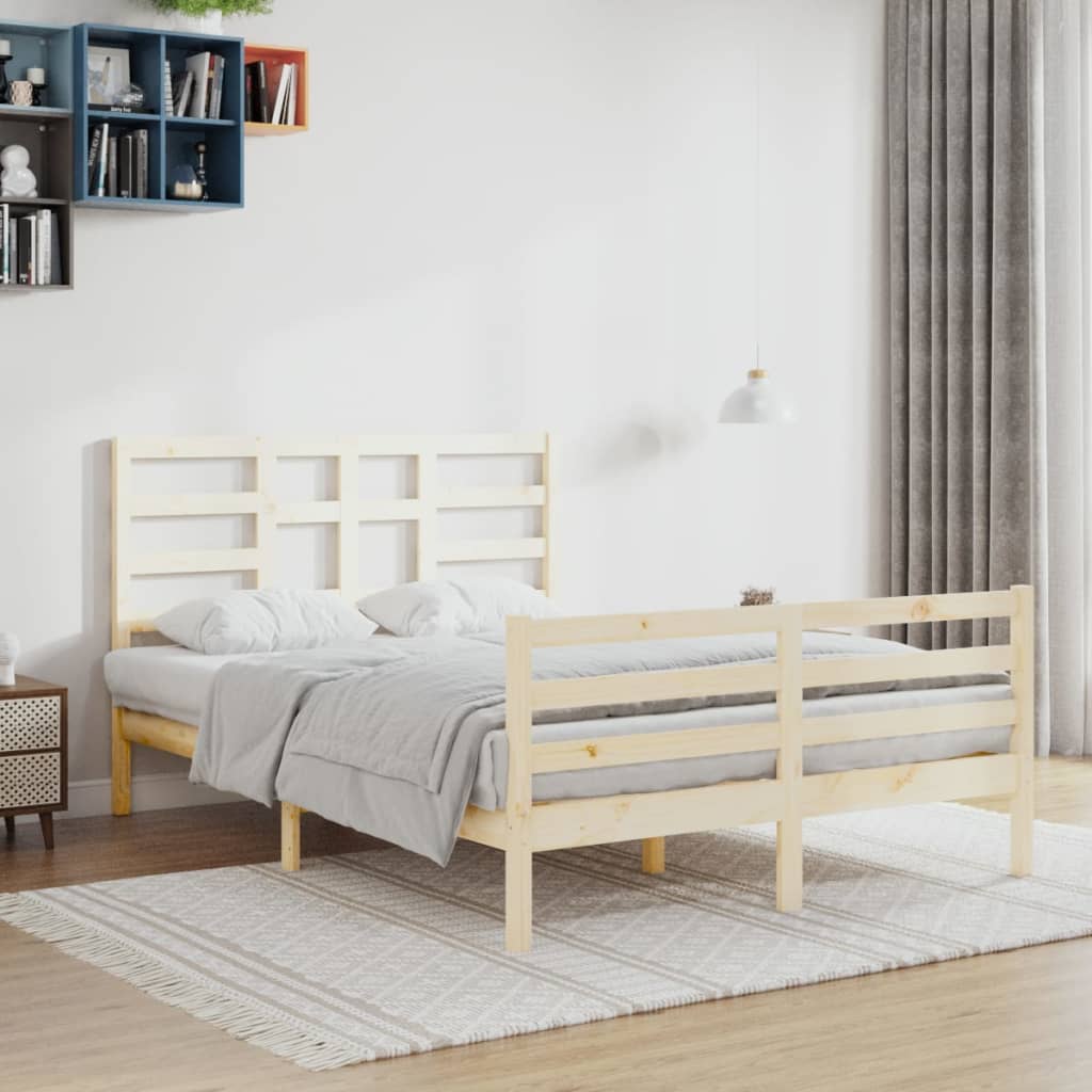 Giroletto Senza Materasso Ambrato In Legno Massello 120x200 cm