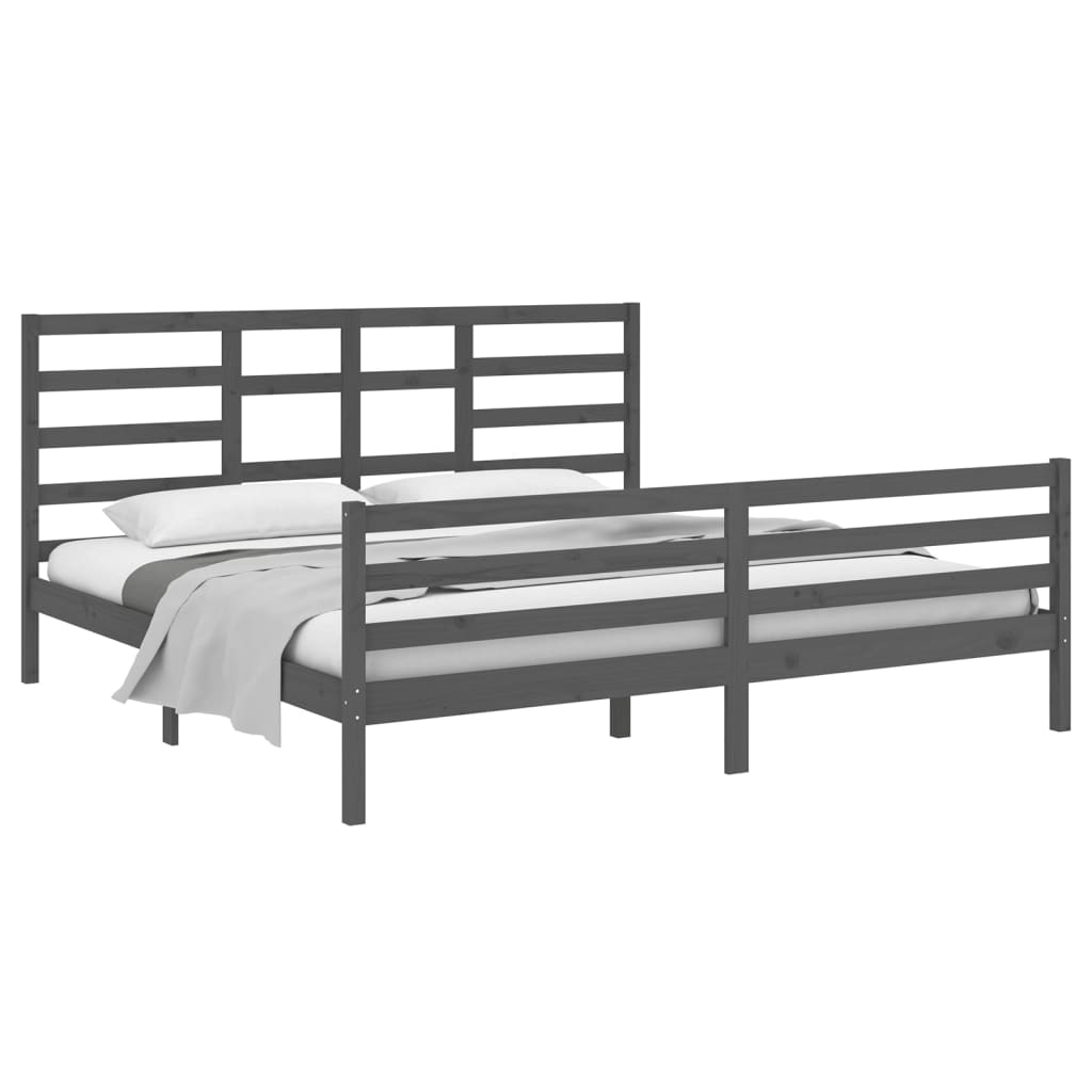 Giroletto Grigio In Legno Massello 200x200 cm - Image 3