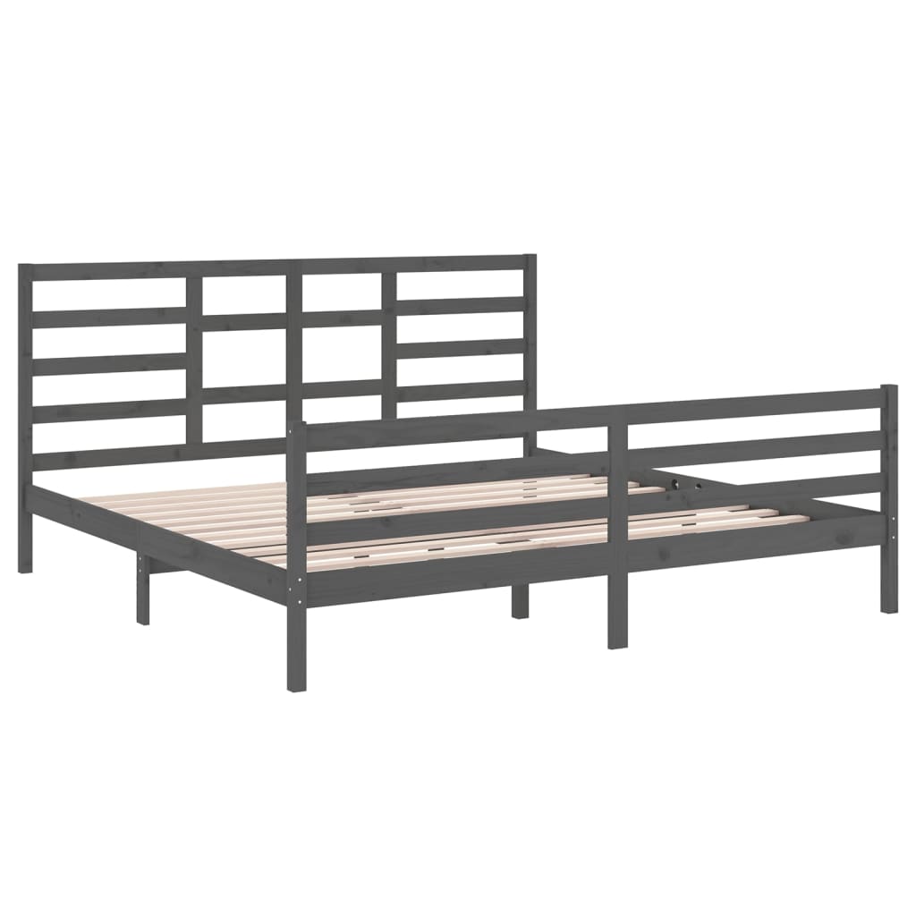 Giroletto Grigio In Legno Massello 200x200 cm - Image 4