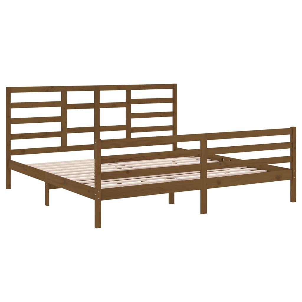 Giroletto Senza Materaso Ambra In Legno Massello 200x200 cm - Image 4