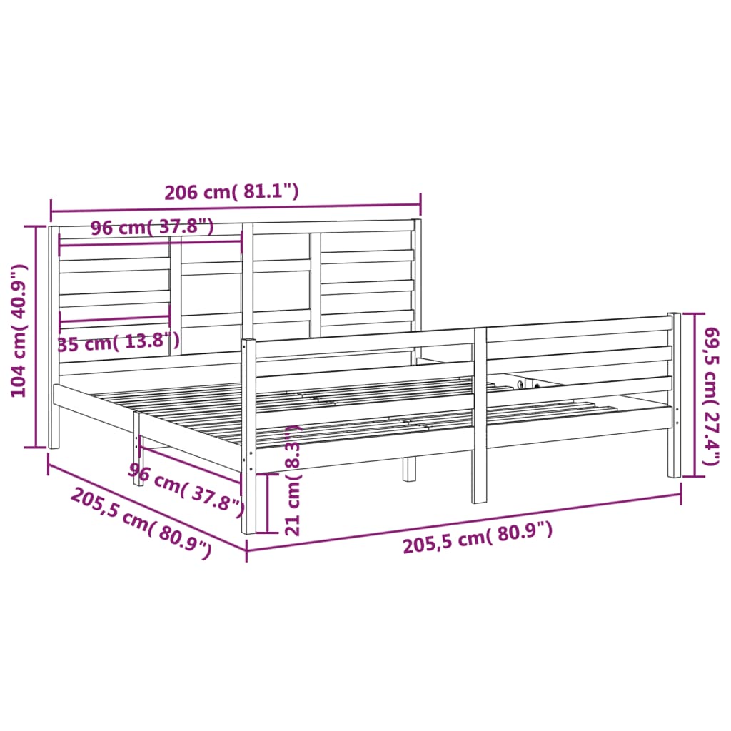 Giroletto Nero In Legno Massello 200x200 cm - Image 6