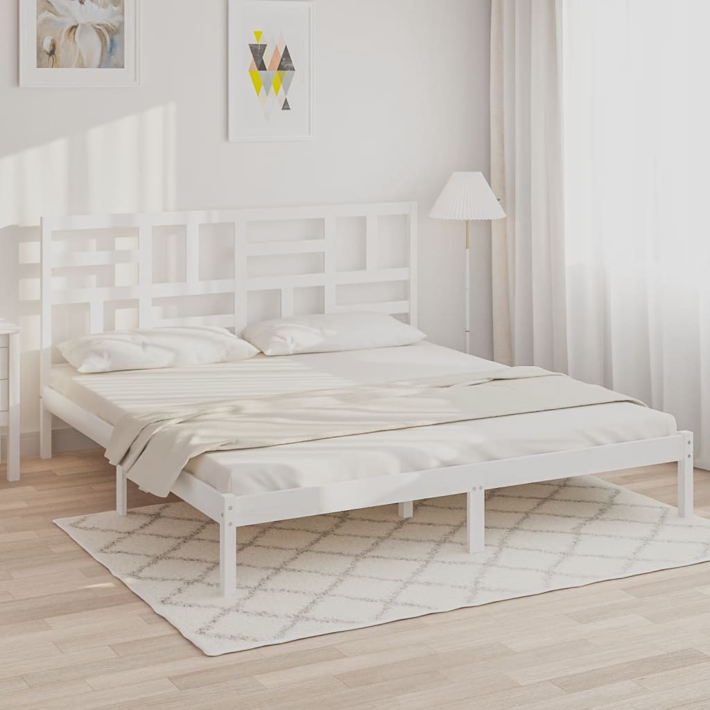 Giroletto Bianco In Legno Massello 200x200 cm