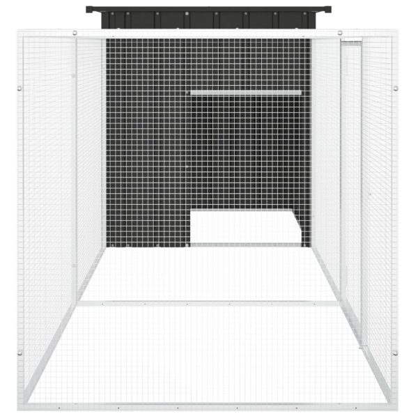 Gabbia Per Polli Antracite 300x91x100 Cm Acciaio Zincato - Image 4