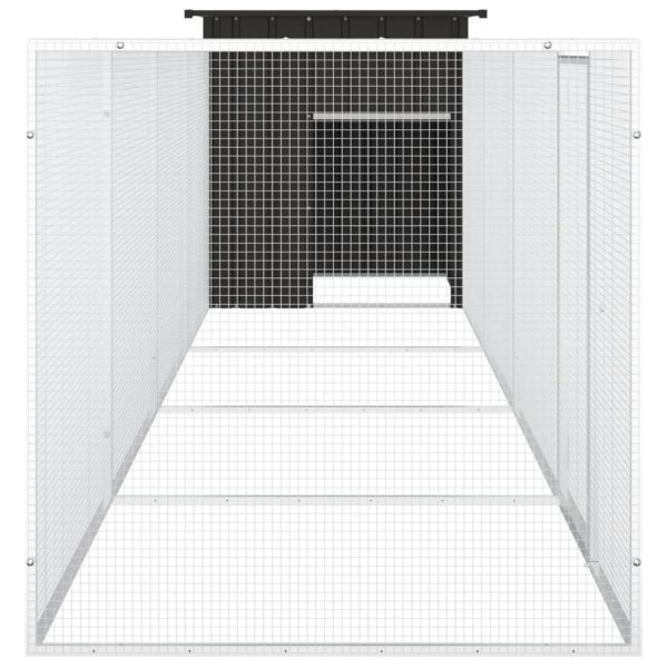 Gabbia Per Polli Antracite 500x91x100 Cm Acciaio Zincato - Image 4