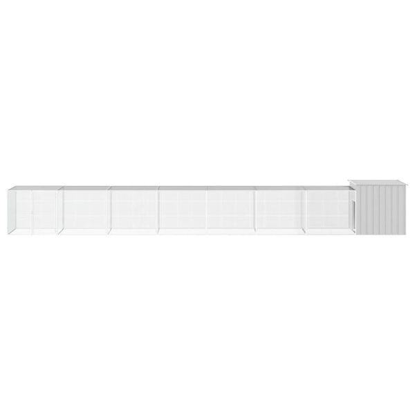 Gabbia Per Polli Grigia 800x91x100 Cm Acciaio Zincato - Image 3