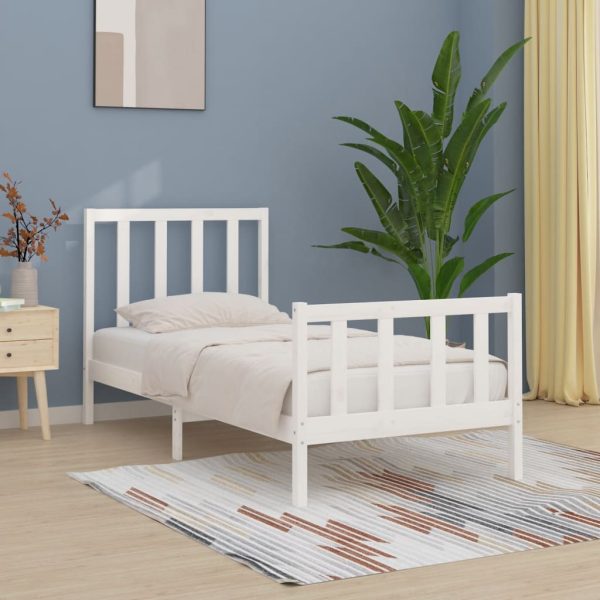Giroletto Bianco In Legno Massello 100x200 cm