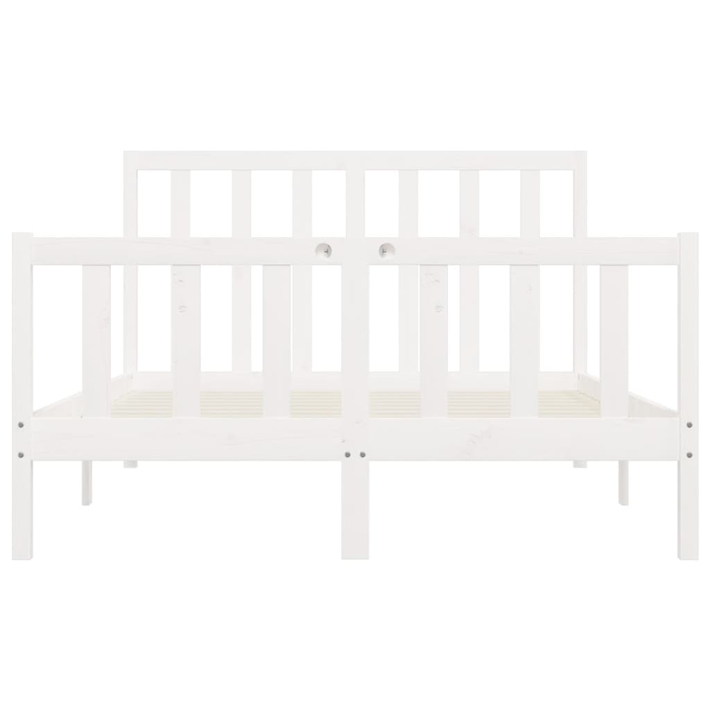 Giroletto Bianco In Legno Massello 140x200 cm - Image 5