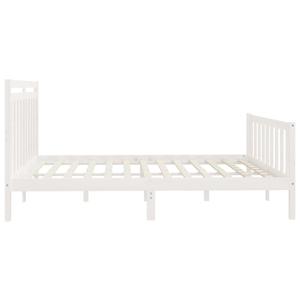 Giroletto Bianco In Legno Massello Di Pino 200x200 cm - Image 6