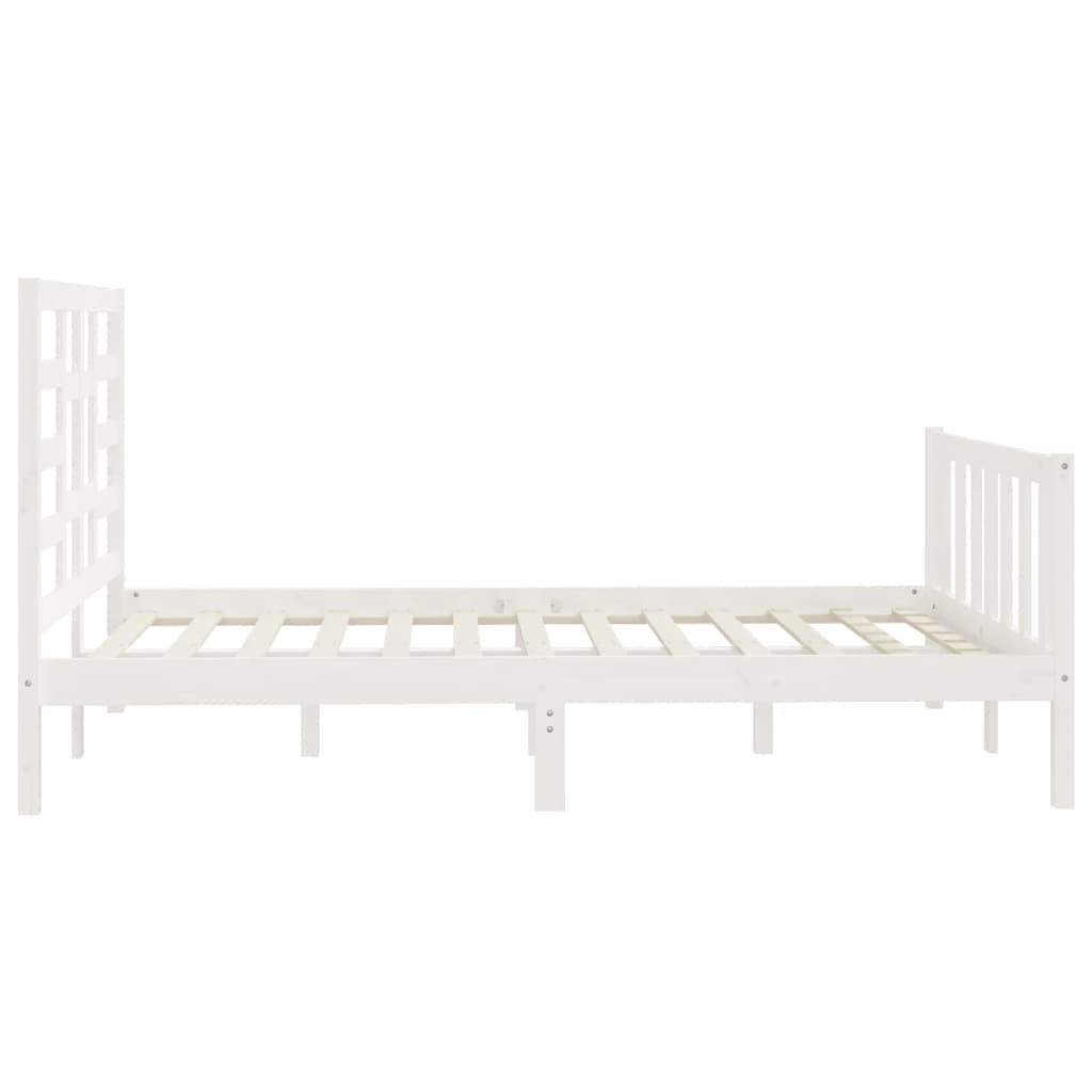 Giroletto Senza Materasso Bianco 120x200 Cm Legno Massello Pino - Image 6