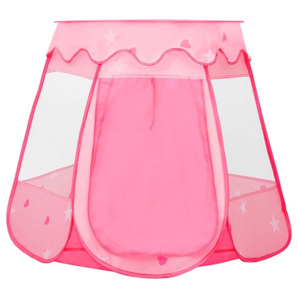 Tenda Da Gioco Per Bambini Rosa Con 250 Palline 102x102x82 cm - Image 5