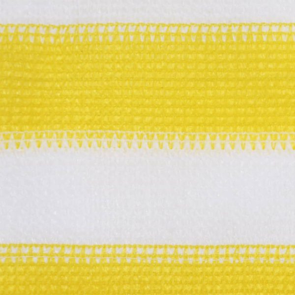 Paravento Da Balcone Giallo E Bianco 120x600 Cm In Hdpe - Image 2