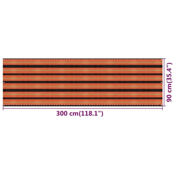 Paravento Da Balcone Multicolore 90x300 Cm In Hdpe - Image 5