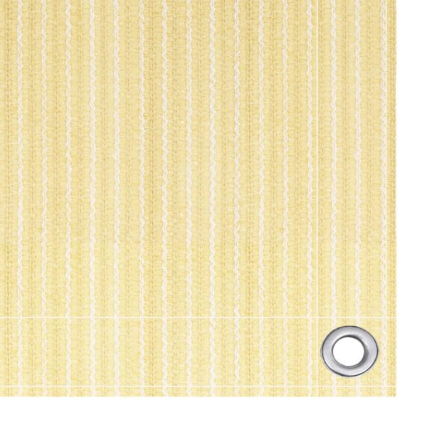 Schermo Frangivista Per Balcone Beige 90x500 Cm In Hdpe - Image 3