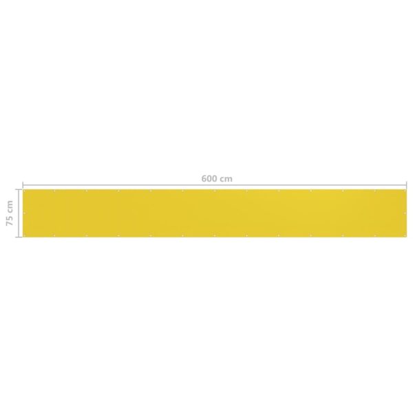 Paravento Da Balcone Giallo 75x600 Cm In Hdpe - Image 5
