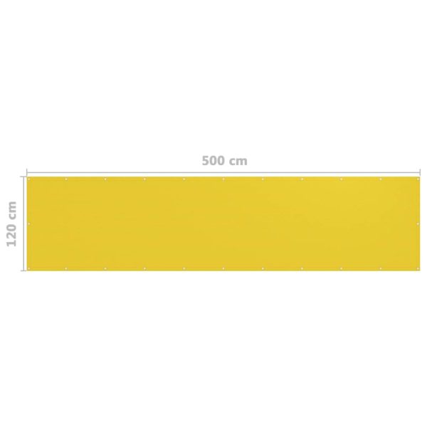 Schermo Frangivista Per Balcone Giallo 120x500 Cm In Hdpe - Image 5