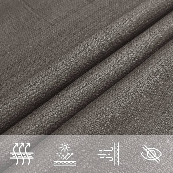 Vela Parasole 160 G/m² Antracite 4x5x6,8 M In Hdpe - Image 5