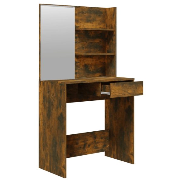 Set Tavolo Da Toeletta Rovere Fumo 74,5x40x141 cm - Image 5