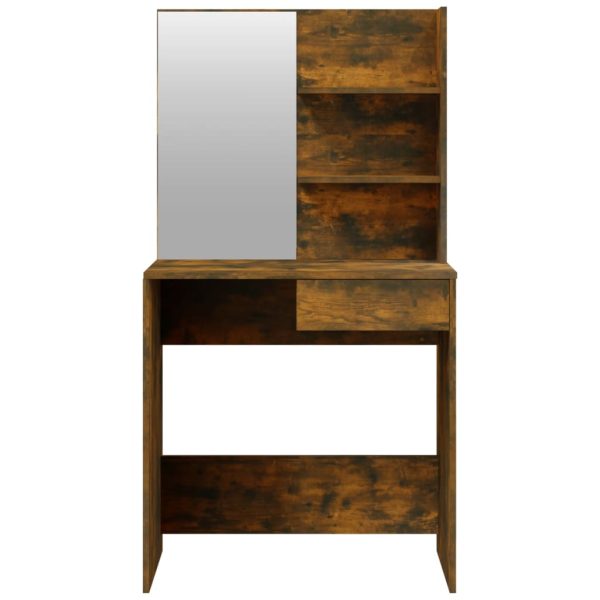 Set Tavolo Da Toeletta Rovere Fumo 74,5x40x141 cm - Image 6