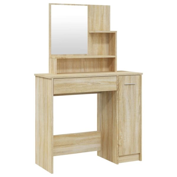 Set Tavolo Da Toeletta Rovere Sonoma 86,5x35x136 cm - Image 5