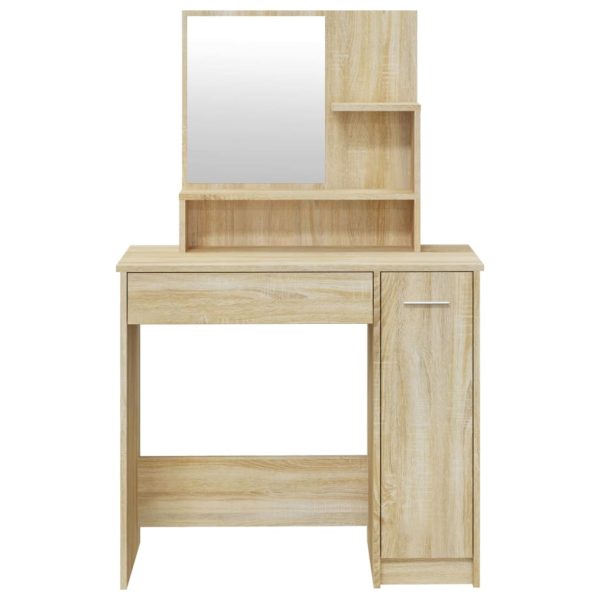 Set Tavolo Da Toeletta Rovere Sonoma 86,5x35x136 cm - Image 6