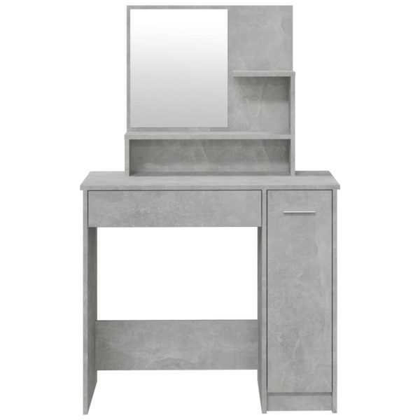 Set Tavolo Da Toeletta Grigio Cemento 86,5x35x136 cm - Image 6
