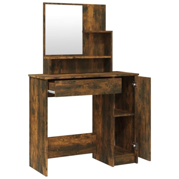 Set Tavolo Da Toeletta Rovere Fumo 86,5x35x136 cm - Image 5