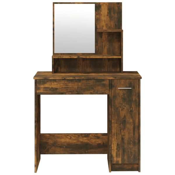 Set Tavolo Da Toeletta Rovere Fumo 86,5x35x136 cm - Image 6