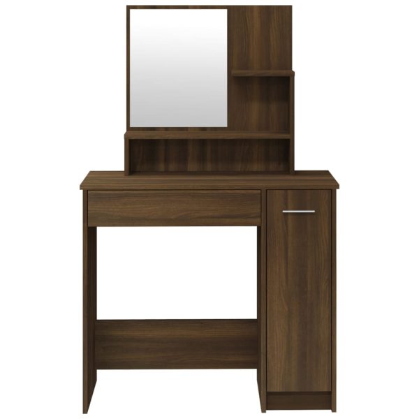 Set Tavolo Da Toeletta Rovere Marrone 86,5x35x136 cm - Image 6