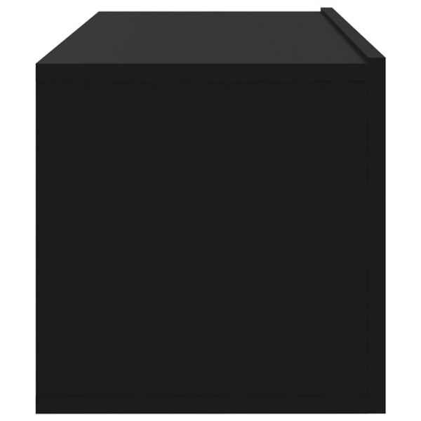 Mobili Porta Tv A Parete 4 Pz Nero 100x30x30 cm - Image 6