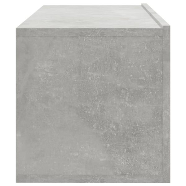 Mobili Porta Tv A Parete 4 Pz Grigio Cemento 100x30x30 cm - Image 6
