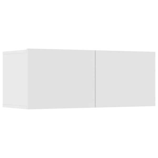 Set Di Mobili Porta Tv 6 Pz Bianco In Legno Multistrato - Image 6