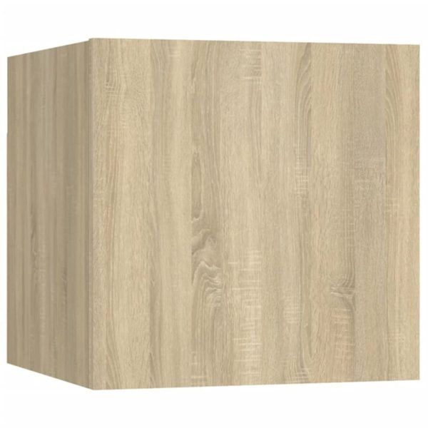 Set Mobili Porta Tv 8pz Rovere Sonoma In Legno Multistrato - Image 5