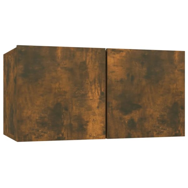 Set Di Mobili Porta Tv 7 Pz Rovere Fumo In Legno Multistrato - Image 6