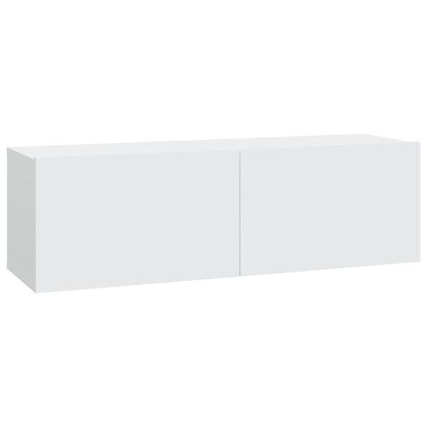Set Di Mobili Porta Tv 4 Pz Bianco In Legno Multistrato - Image 5