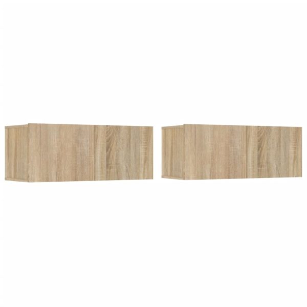 Set Di Mobili Porta Tv 4 Pz Rovere Sonoma In Legno Multistrato - Image 3