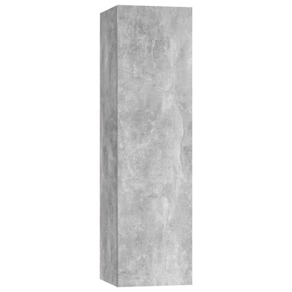 Set Di Mobili Porta Tv 7 Pz Grigio Cemento In Legno Multistrato - Image 6