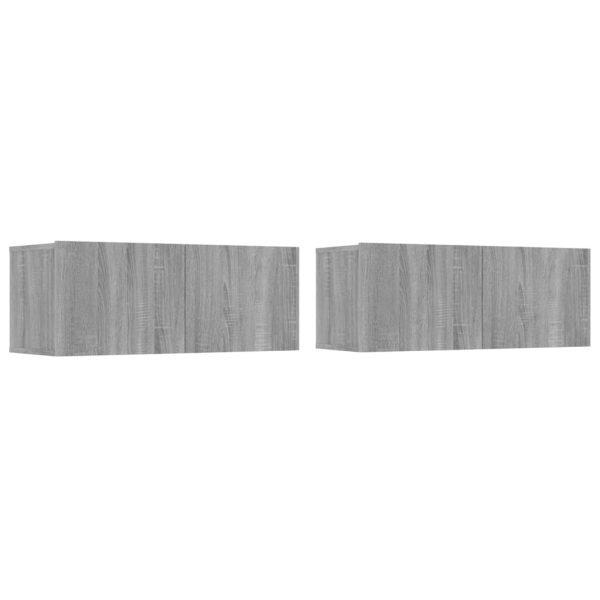Set Di Mobili Porta Tv 6 Pz Grigio Sonoma In Legno Multistrato - Image 3