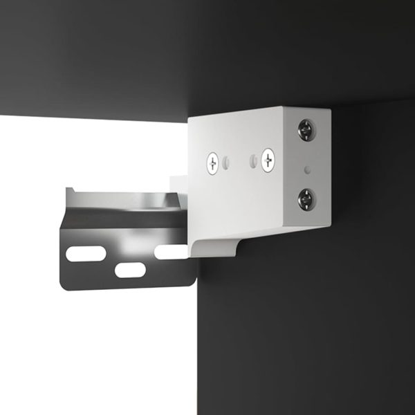 Set Mobili Porta Tv 4 Pz Nero In Legno Multistrato - Image 5