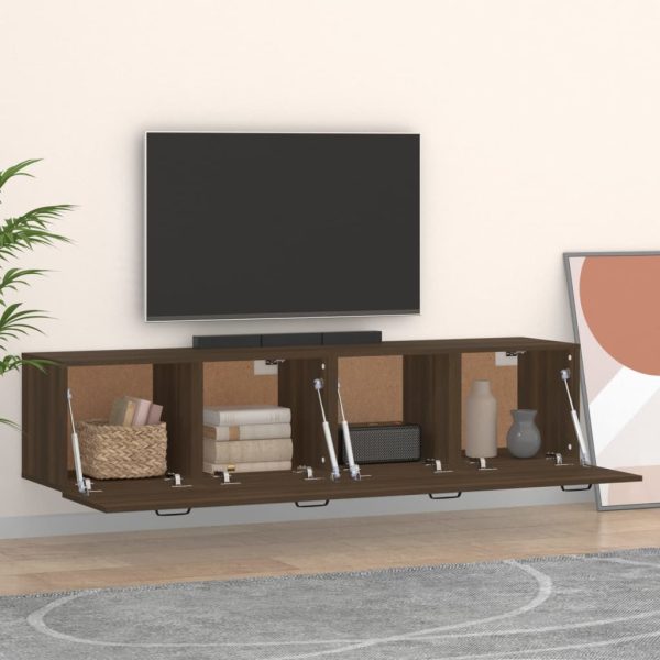 Mobili Parete 2 Pz Rovere Marrone 60x36,5x35 Cm In Multistrato - Image 3